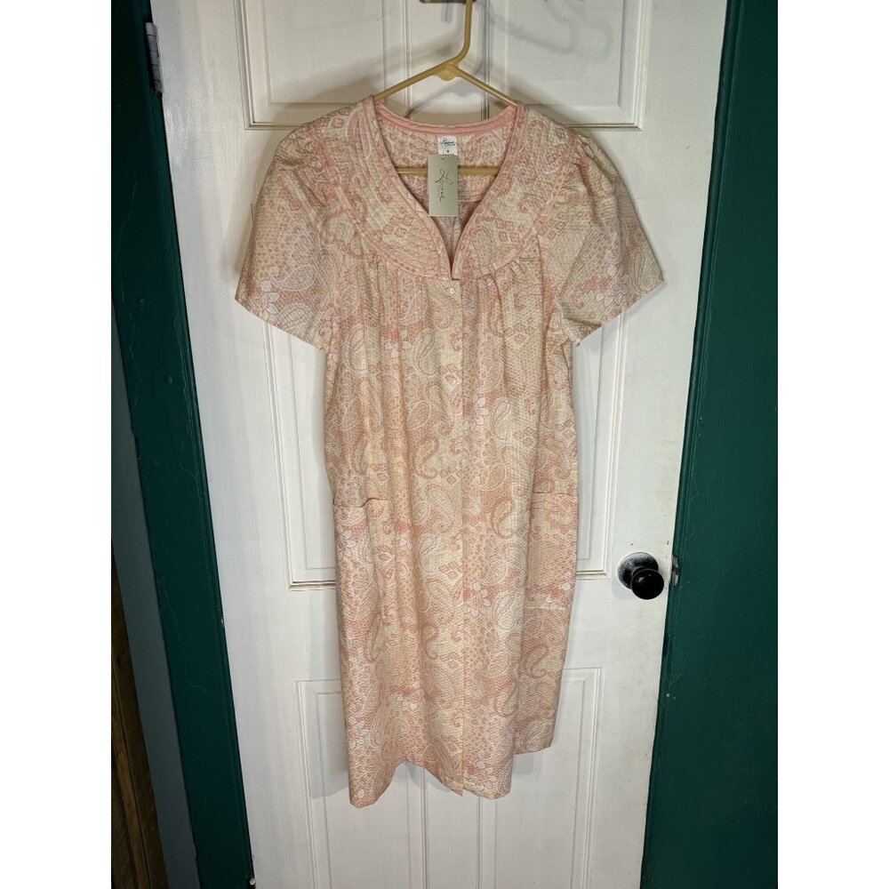 Lisanne Lounge Green Mono Floral Dress S NWT